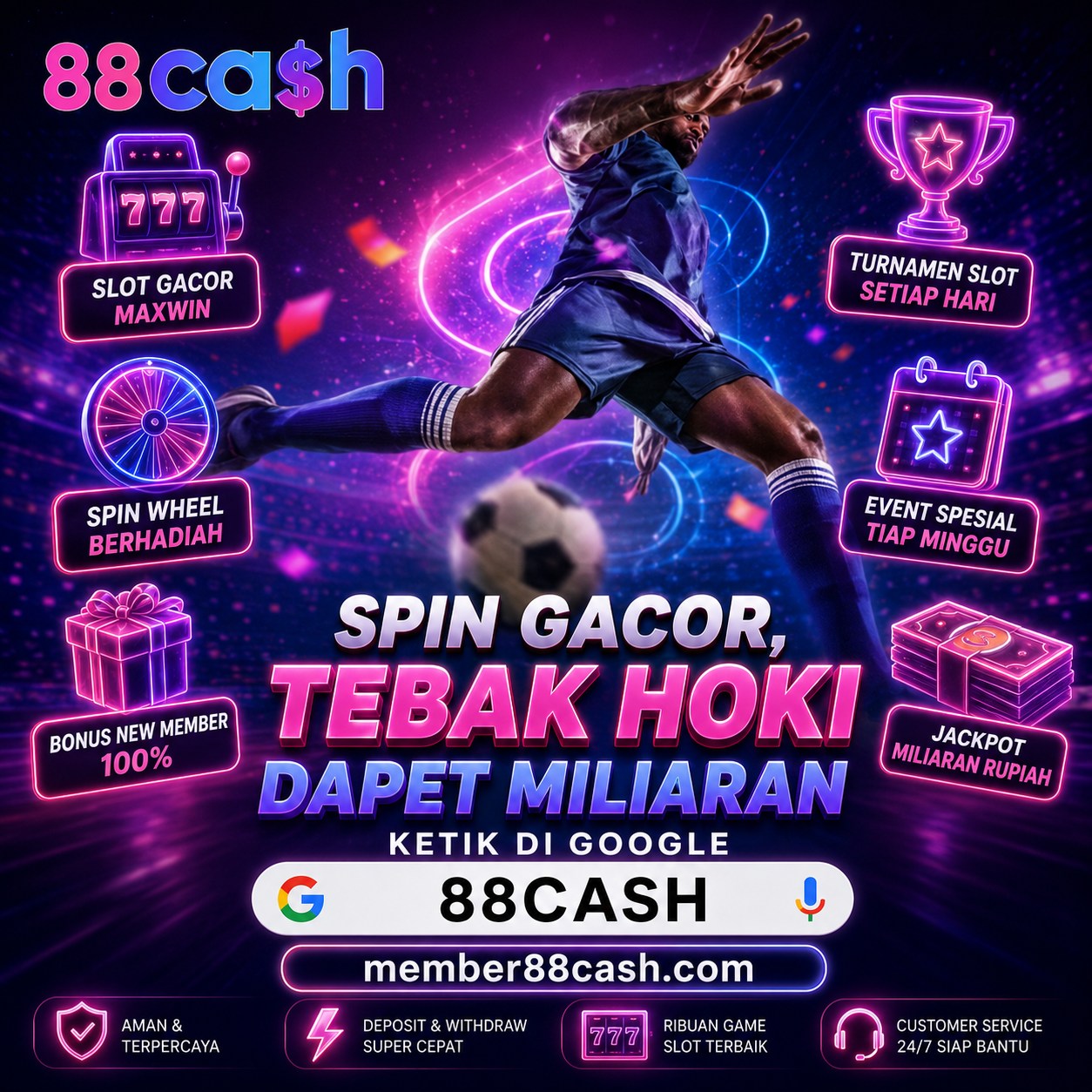 88CASH Spin Gacor Tebak Hoki | Jackpot Miliaran Rupiah 2026